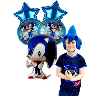 Round Sonic Baloon - Okrugli dečiji balon sa likovima iz Sonika