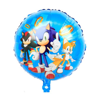 Round Sonic Baloon - Okrugli dečiji balon sa likovima iz Sonika