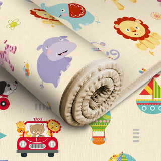 Baby play mat - dvostrana podna prostirka za bebe u poklon pakovanju 180x150cm