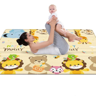 Animal family play mat - Mekana podna prostirka za igru 180x150cm