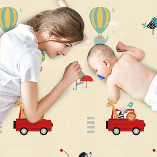 Animal family play mat - Mekana podna prostirka za igru 180x150cm