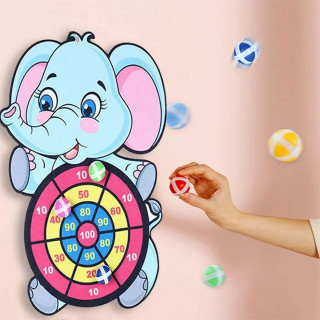 Dečiji pikado sa lepljivim lopticama - Animal dart board