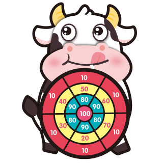 Dečiji pikado sa lepljivim lopticama - Animal dart board