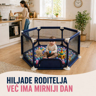 Sigurna dečija ogradica za igru – prostor za bezbrižnu igru - Baby Playpen