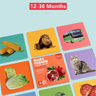 Baby Vision level 4 - edukativne kartice za bebe jarkih boja (12-36 meseci)