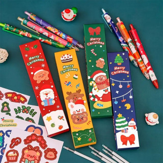 Christmas Pen - praznično pakovanje od pet gel hemijskih olovaka