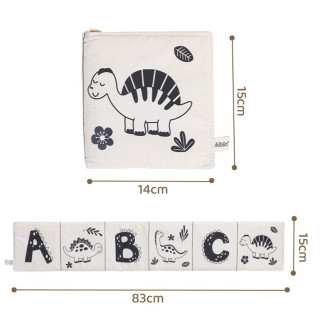 Cotton Vision Fence - Pamučna crno-bela ogradica za bebinu kolevku