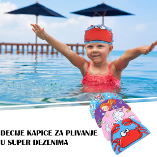 Šarena dečija kapica za plivanje - fantastičnih dezena