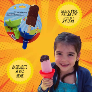 Držač sladoleda sa graničnikom protiv prolivanja 