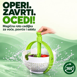 Magična roto cediljka za pranje i ceđenje salata