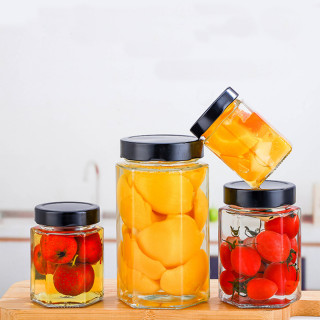 Šestougaona tegla za čuvanje hrane 500 ml