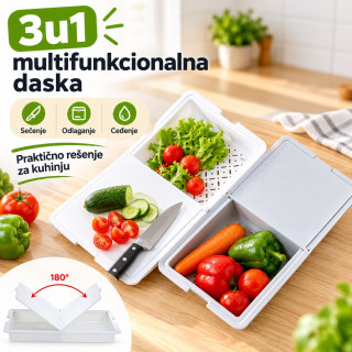 3u1 multifunkcionalna daska za sečenje, odlaganje i ceđenje