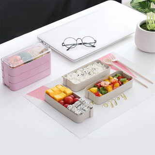 3u1 bento box  - eko kutija za ručak sa priborom