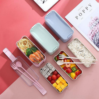 3u1 bento box  - eko kutija za ručak sa priborom