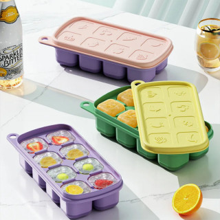 Silikonski kalup za velike kocke sa poklopcem