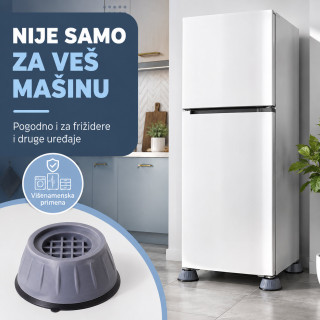 Podmetači protiv vibracija za veš mašinu – mirnija centrifuga bez pomeranja -Set od 4 podmetača