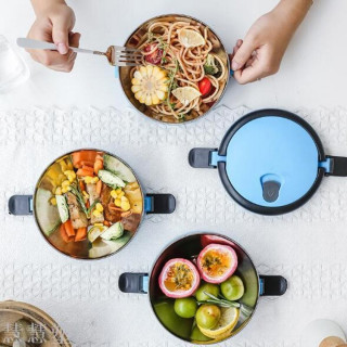 2u1 LUNCH BOX - izolaciona posuda za hranu na 2 nivoa 