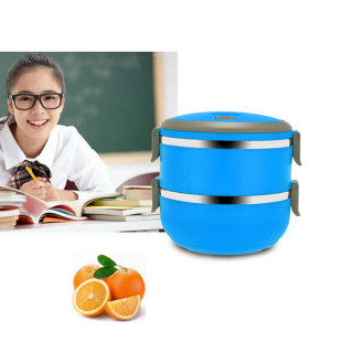 2u1 LUNCH BOX - izolaciona posuda za hranu na 2 nivoa 