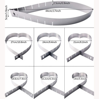 Heart mold- Podesivi kalup za torte u obliku srca