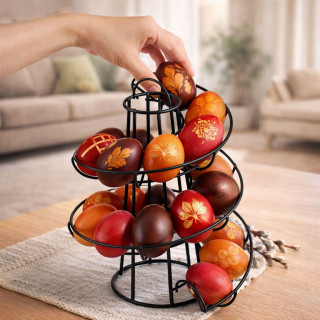 Spiralni metalni stalak - organizer za jaja