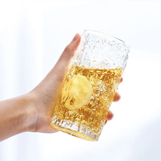 Bark Glass 400ml - Staklena čaša reljefnog dizajna 