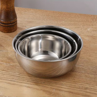 Inox Bowl Set - Set od 3 inoks činije sa poklopcima