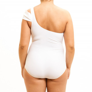 Jednodelni ženski kupaći kostim - PLUS SIZE - FEMME WHITE