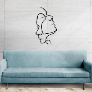 Art Face ornament - Umetnička zidna figura sa portretima
