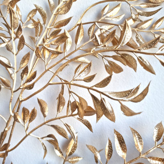 Golden small leaves - Dekorativni listovi u zlatnoj boji