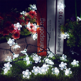 Floral solar lights – Prolećne cvetne LED lampice 6,5m