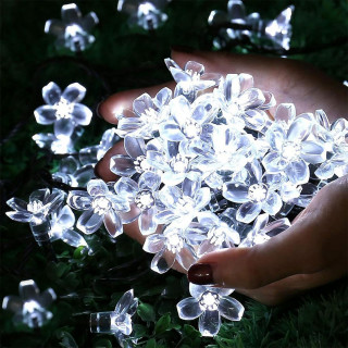 Floral solar lights – Prolećne cvetne LED lampice 6,5m