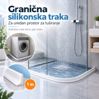 Granična silikonska traka za kreiranje prostora za tuširanje - 1 metar