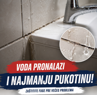 Transparentni vodootporni lepak za pukotine, pločice, beton, drvo i krov