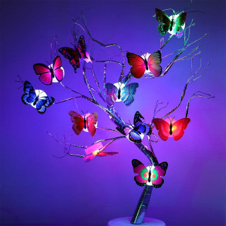 Svetleći leptirići za dekoraciju dečije sobe