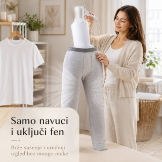 Brzi sušač odeće za fen – 2u1 kalup za majice i pantalone