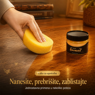 BEEWAX pčelinji vosak za drvo – obnova, sjaj i zaštita nameštaja