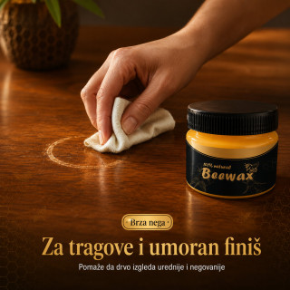 BEEWAX pčelinji vosak za drvo – obnova, sjaj i zaštita nameštaja