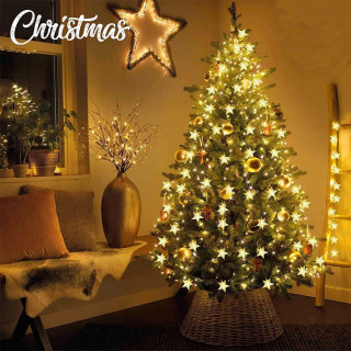 Winter Star - Niz lampica zvezdica i snežnih pahulja 3m