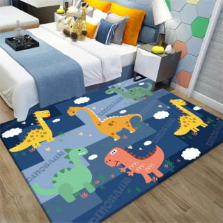Šareni dino tepih za dečiju sobu 80 x 120cm