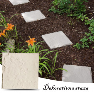 Ubodna PVC ploča za dvorište 40x40 cm - za stazu u imitaciji kamena