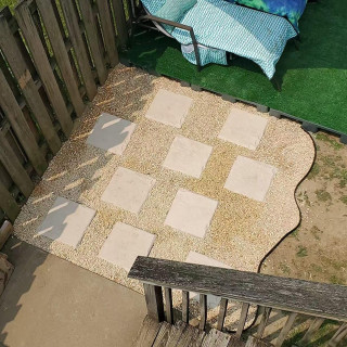 Ubodna PVC ploča za dvorište 40x40 cm - za stazu u imitaciji kamena