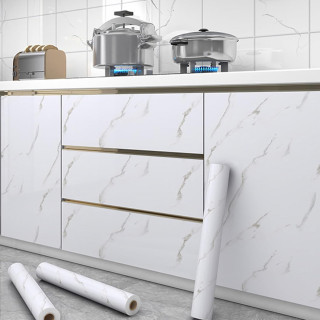 Sjajna vinil tapeta za nameštaj Marble dezen - 5m rolna