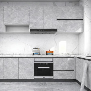 Sjajna vinil tapeta za nameštaj -  tamno sivi mermer dezen 5m rolna