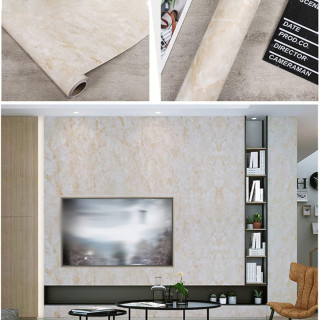 Samolepljiva folija za nameštaj 1m x 60cm - efekat žutog mermera