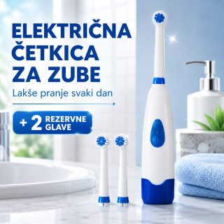 ProWhite električna četkica za lakše pranje zuba + 2 nastavka