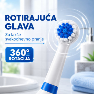 ProWhite električna četkica za lakše pranje zuba + 2 nastavka