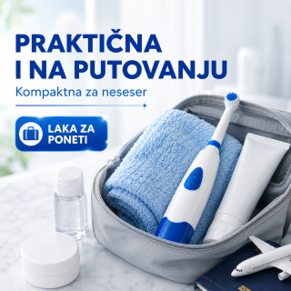 ProWhite električna četkica za lakše pranje zuba + 2 nastavka