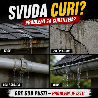 Quick seal tečna guma u spreju - Vodootporna zaštita bez majstora