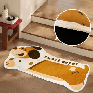Brown Puppy rug - Slatki tepih u obliku braon kuce