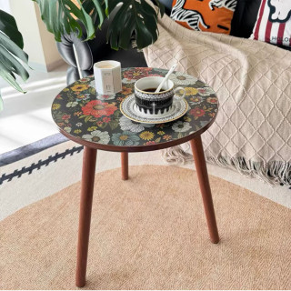 Flower Touch - Drveni retro stočić